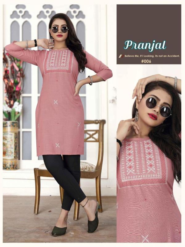 Pranjal cotton Designer Kurti collection